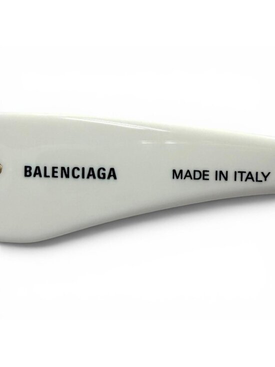 Balenciaga Dynasty Rectangle BB Metal Logo Sunglasses White 51 Eyewear main image 4